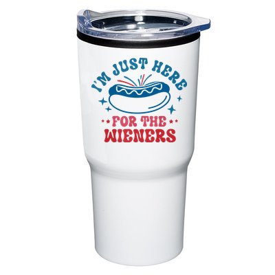 Im Just Here For The Wieners 4th Of July Hot Dogs Tumbler