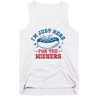 Im Just Here For The Wieners 4th Of July Hot Dogs Tank Top