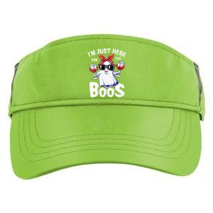 IM Just Here For The Boos Halloween Women Ghost Cute Funny Adult Drive Performance Visor