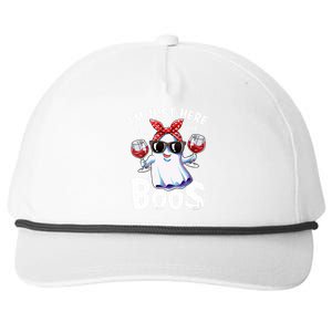 IM Just Here For The Boos Halloween Women Ghost Cute Funny Snapback Five-Panel Rope Hat