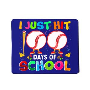 I Just Hit 100 Days Of School Baseball 100th Day Gift Mousepad