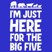 I'm Just Here For The Big Five Africa Safari Family Trip Cute Gift Kids T-Shirt