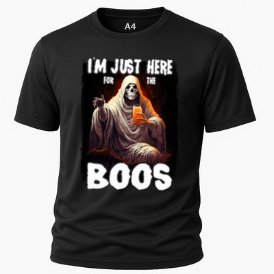 Im Just Here For The Boos Ghost Funny Halloween Performance Shirt