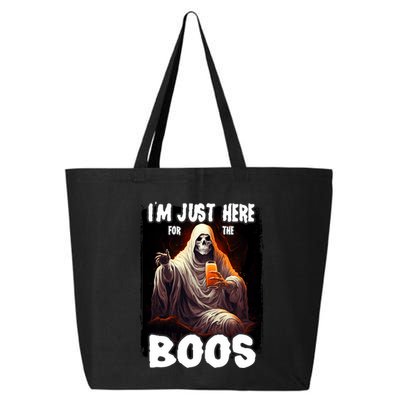 Im Just Here For The Boos Ghost Funny Halloween 25L Jumbo Tote