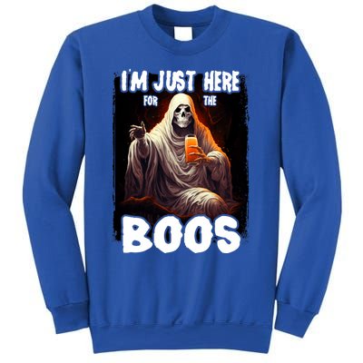 Im Just Here For The Boos Ghost Funny Halloween Sweatshirt