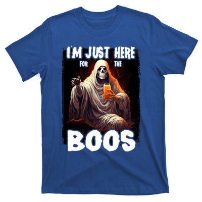 Im Just Here For The Boos Ghost Funny Halloween T-Shirt