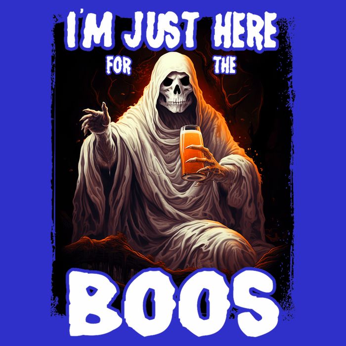 Im Just Here For The Boos Ghost Funny Halloween Tall Sweatshirt