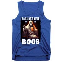 Im Just Here For The Boos Ghost Funny Halloween Tank Top