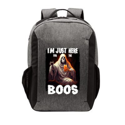Im Just Here For The Boos Ghost Funny Halloween Vector Backpack