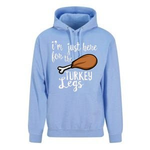 Im Just Here For The Turkey Legs Thanksgiving Food Gift Unisex Surf Hoodie