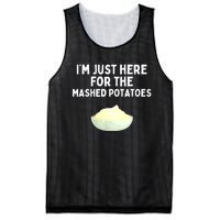 Im Just Here For The Mashed Potatoes Funny Potatoes Mesh Reversible Basketball Jersey Tank