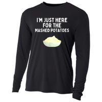 Im Just Here For The Mashed Potatoes Funny Potatoes Cooling Performance Long Sleeve Crew