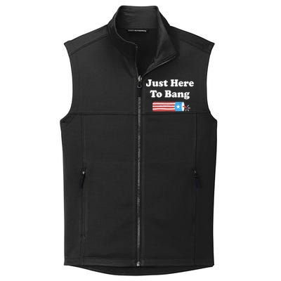 Im Just Here To Bang Collective Smooth Fleece Vest