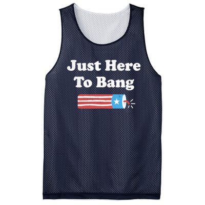 Im Just Here To Bang Mesh Reversible Basketball Jersey Tank