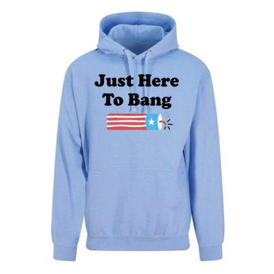 Im Just Here To Bang Unisex Surf Hoodie