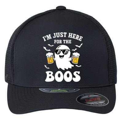 IM Just Here For The Boos Halloween Costume Flexfit Unipanel Trucker Cap