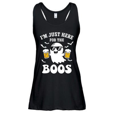 IM Just Here For The Boos Halloween Costume Ladies Essential Flowy Tank