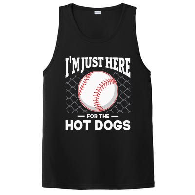 I'm Just Here For The Hot Dogs Summer Baseball Game Hotdog PosiCharge Competitor Tank