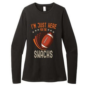 Im Just Here For The Snacks American Football Cool Gift Womens CVC Long Sleeve Shirt