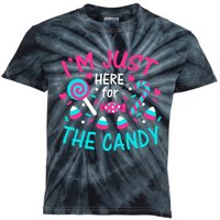 Im Just Here For The Candy Halloween Kids Tie-Dye T-Shirt