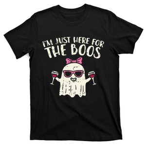 Im Just Here For The Boos Funny Halloween Costume For Women T-Shirt