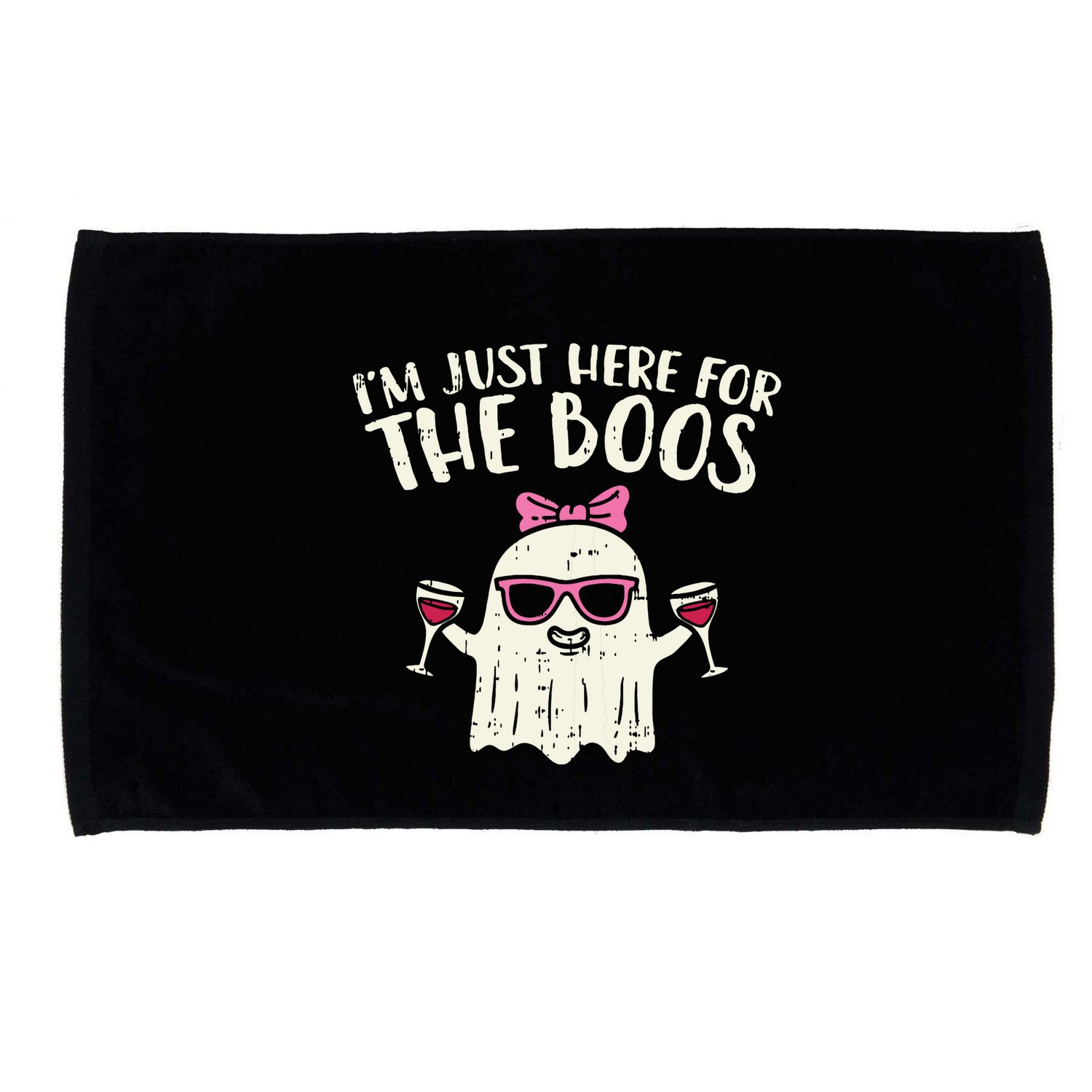 Im Just Here For The Boos Funny Halloween Costume For Women Microfiber Hand Towel