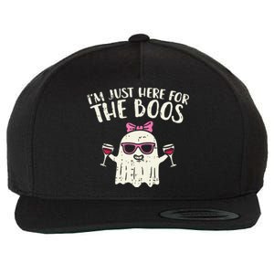 Im Just Here For The Boos Funny Halloween Costume For Women Wool Snapback Cap