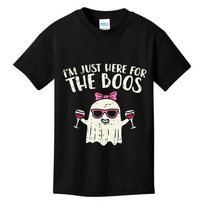 Im Just Here For The Boos Funny Halloween Costume For Women Kids T-Shirt