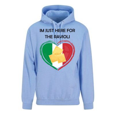 Im Just Here For The Ravioli Funny Italian Humor Italy Food Unisex Surf Hoodie