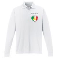 Im Just Here For The Ravioli Funny Italian Humor Italy Food Performance Long Sleeve Polo