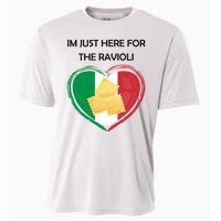 Im Just Here For The Ravioli Funny Italian Humor Italy Food Cooling Performance Crew T-Shirt