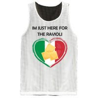 Im Just Here For The Ravioli Funny Italian Humor Italy Food Mesh Reversible Basketball Jersey Tank