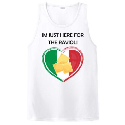 Im Just Here For The Ravioli Funny Italian Humor Italy Food PosiCharge Competitor Tank