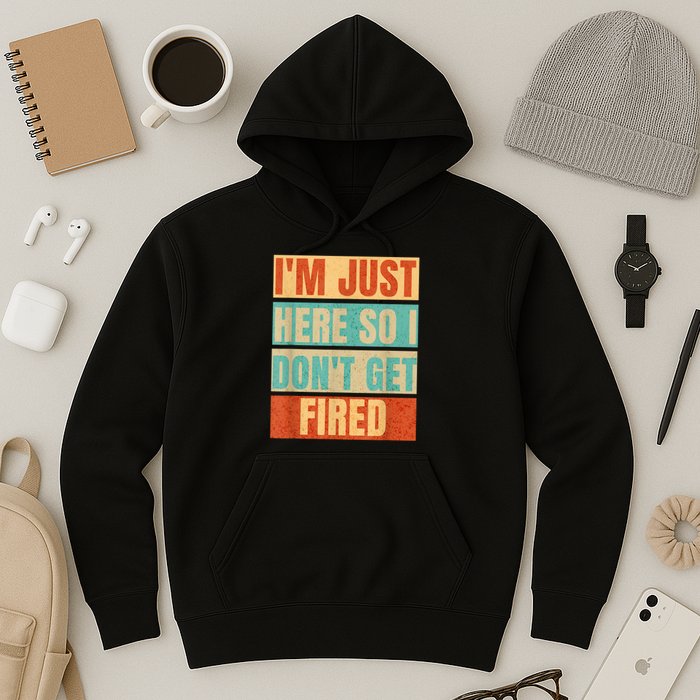 I'm Just Here So I Don't Get Fired Hoodie