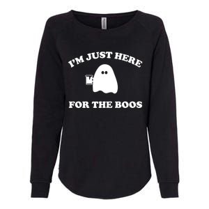 IM Just Here For The Boos Halloween Womens California Wash Sweatshirt