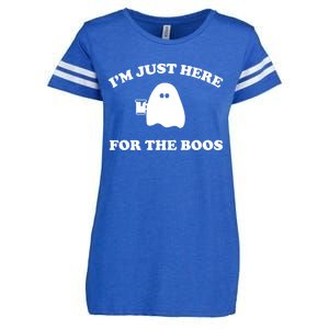 IM Just Here For The Boos Halloween Enza Ladies Jersey Football T-Shirt