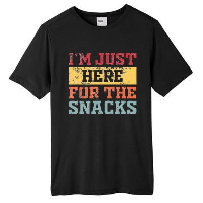 Im Just Here For The Snacks Funny Saying Tall Fusion ChromaSoft Performance T-Shirt