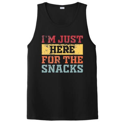 Im Just Here For The Snacks Funny Saying PosiCharge Competitor Tank