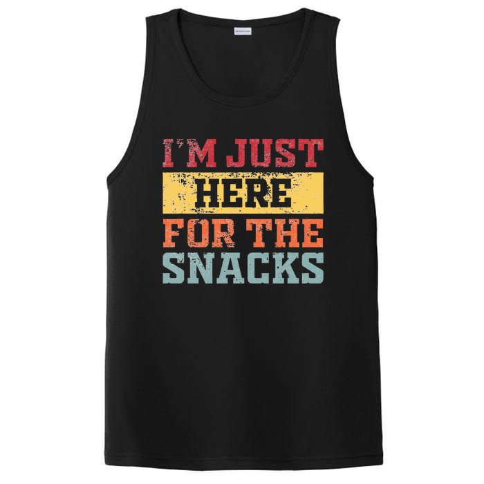 Im Just Here For The Snacks Funny Saying PosiCharge Competitor Tank