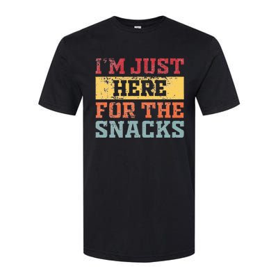 Im Just Here For The Snacks Funny Saying Softstyle CVC T-Shirt