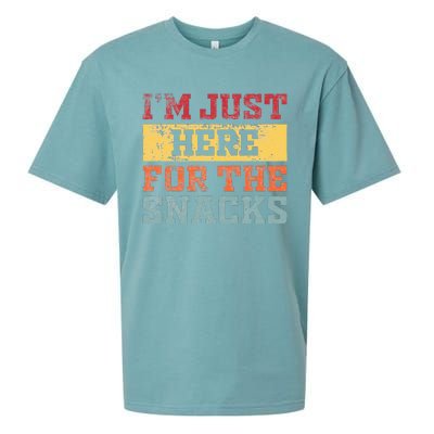 Im Just Here For The Snacks Funny Saying Sueded Cloud Jersey T-Shirt