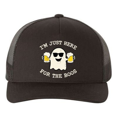 IM Just Here For The Boos Ghost Beer Halloween Costume Yupoong Adult 5-Panel Trucker Hat