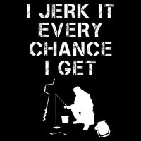 I Jerk It Every Chance I Get Funny Fishing Backpack