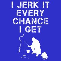I Jerk It Every Chance I Get Funny Fishing Zip Tote Bag