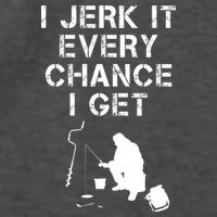 I Jerk It Every Chance I Get Funny Fishing Vector Backpack