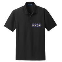 Israel Jewish Israeli Flag Star Of David Pride Vintage Retro Dry Zone Grid Polo