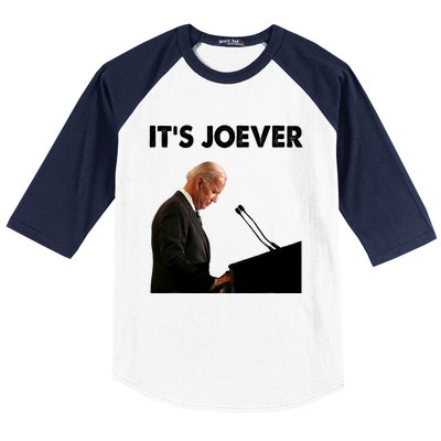 ItS Joever Joe Biden America Usa Its Joever Funny Saying Baseball Sleeve Shirt