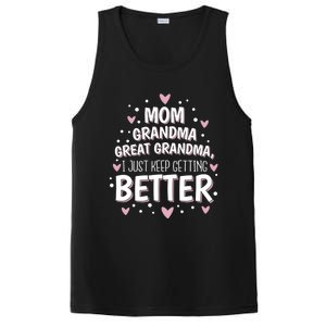 I Just Keep Getting Better Mom Grandma Great Grandma PosiCharge Competitor Tank