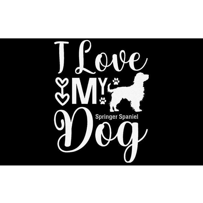 I Just Love Springer Spaniels Spanniel Lover Loves Dogs Bumper Sticker