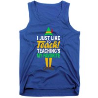 I Just Like To Teach Teachings My Favorite Teacher Christmas Gift Tank Top